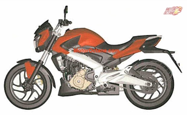 Bajaj Pulsar CS400 sketch image leaked ahead of imminent launch