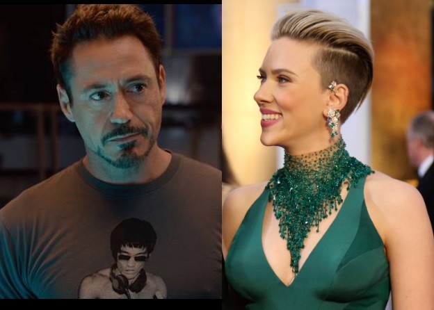 Robert Downey Jr and Scarlett Johansson Robert Downey Jr and Scarlett Johansson
