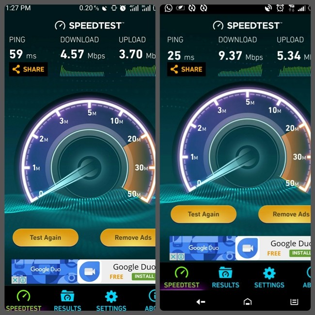 ookla speed test online mobile upload