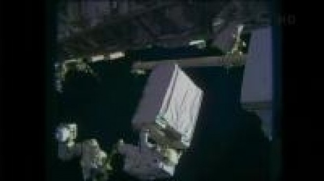 NASA astronauts step out on rare Christmas Eve spacewalk