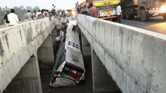 Image result for bus accident in andhra pradesh