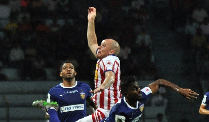 Iain Hume and ATK picked up their first win of the new Indian Super League season Iain Hume ATK Chennaiyin