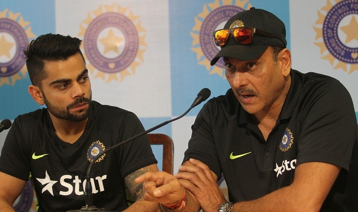 Image result for virat kohli and ravi shastri