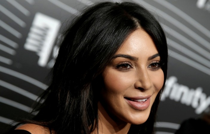 Kim Kardashian West participates in a television interview as she arrives for the 20th Annual Webby Awards in Manhattan, New York, U.S., May 16, 2016. Kim Kardashian