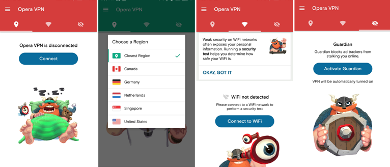 how to get opera with vpn