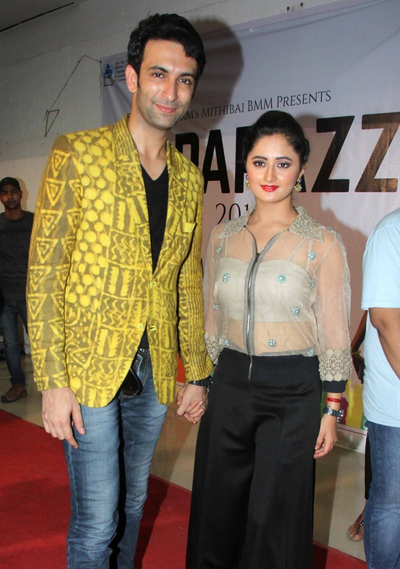 Nach Baliye 7 Finalists: Nandish Sandhu and Rashmi Desai at Mithibai