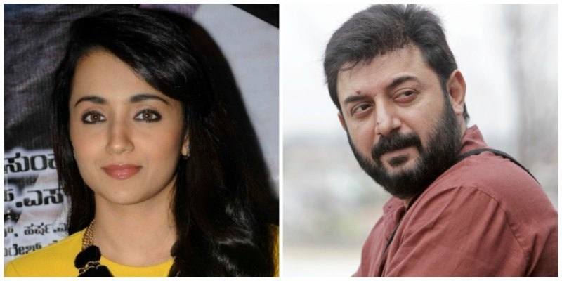 Trisha and Arvind Swami will team up in Sathuranga Vettai 2. Arvind Swami, Trisha