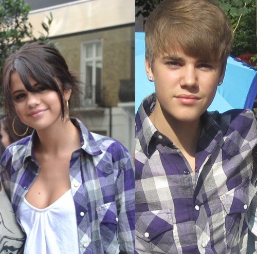 Are they sharing clothes too? Justin Bieber and Selena Gomez in this picture posted on July 7, 2011 Justin Bieber and Selena Gomez