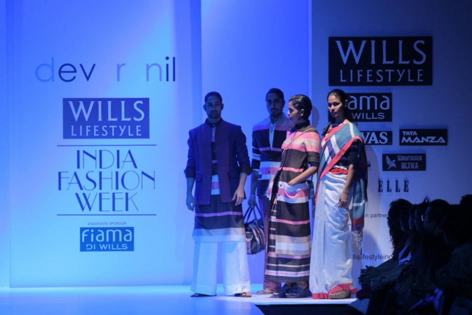 Models ready to walks the ramp during the fourth day of the ongoing Wills Lifestyle India Fashion Week -2012 in New Delhi. Day 4 WIFW
