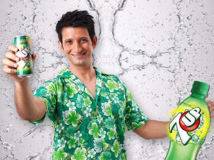 Actor Sharman Joshi in 7Up commercial. In the new commercial he cheers up a penguin. Sharman Joshi in 7Up Commercial