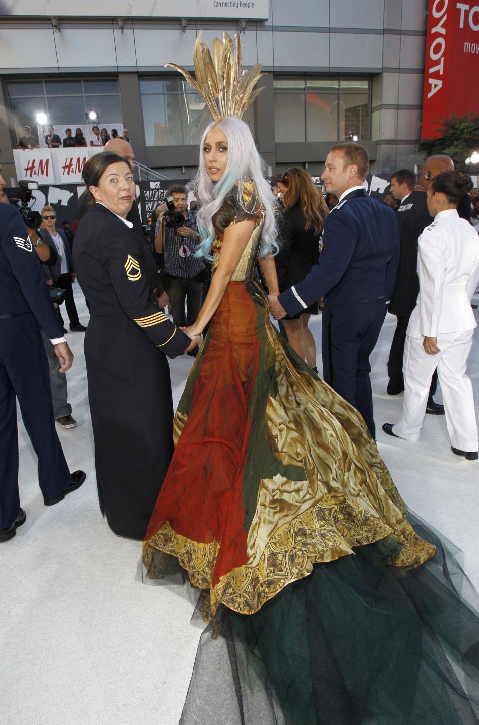 Singer Lady Gaga arrives at the 2010 MTV Video Music Awards in Los Angeles, California Singer Lady Gaga arrives at the 2010 MTV Video Music Awards in Los Angeles, California