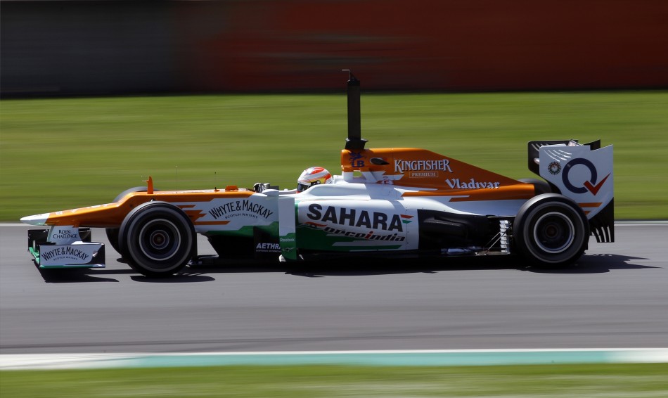 Force India Formula One driver Paul Di Resta drives during an official F1 test session at the Mugello race track in central Italy May 2, 2012. The Week That Was (PHOTOS)