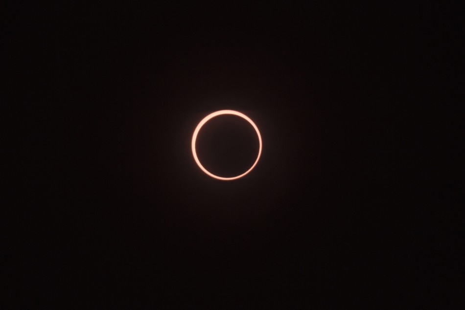A rare annular eclipse dims the sky, as sun and moon align for Annual solar eclipse