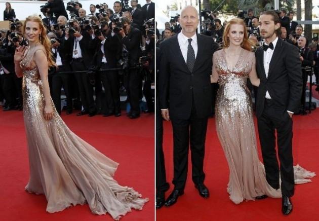 Cast member Jessica Chastain arrives on the red carpet for the screening of the film Cast member Jessica Chastain arrives on the red carpet for the screening of the film