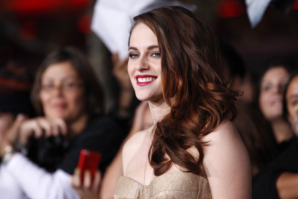 Cast member Stewart poses at the premiere of Kristen Stewart
