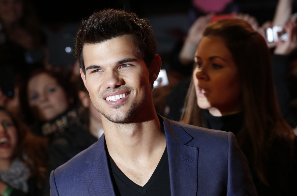 Actor Taylor Lautner arrives for the European premiere of Taylor Lautner