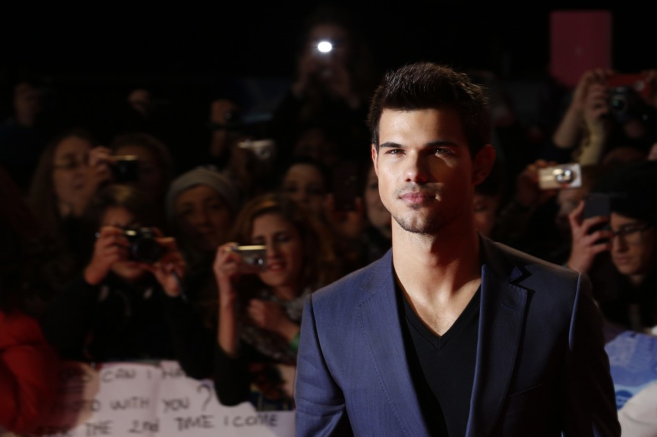 Actor Taylor Lautner arrives for the European premiere of Taylor Lautner