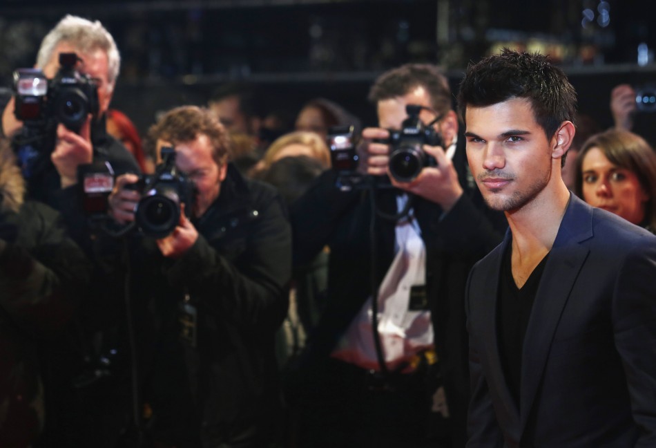 Actor Taylor Lautner arrives for the European premiere of The Twilight Saga: Breaking Dawn Part 2 in London Taylor Lautner