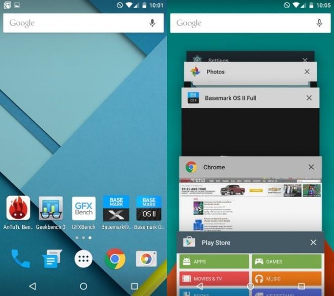 Android 5.0 Lollipop running on Lenovo A6000