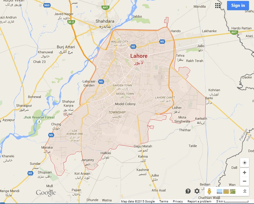 lahore zip code