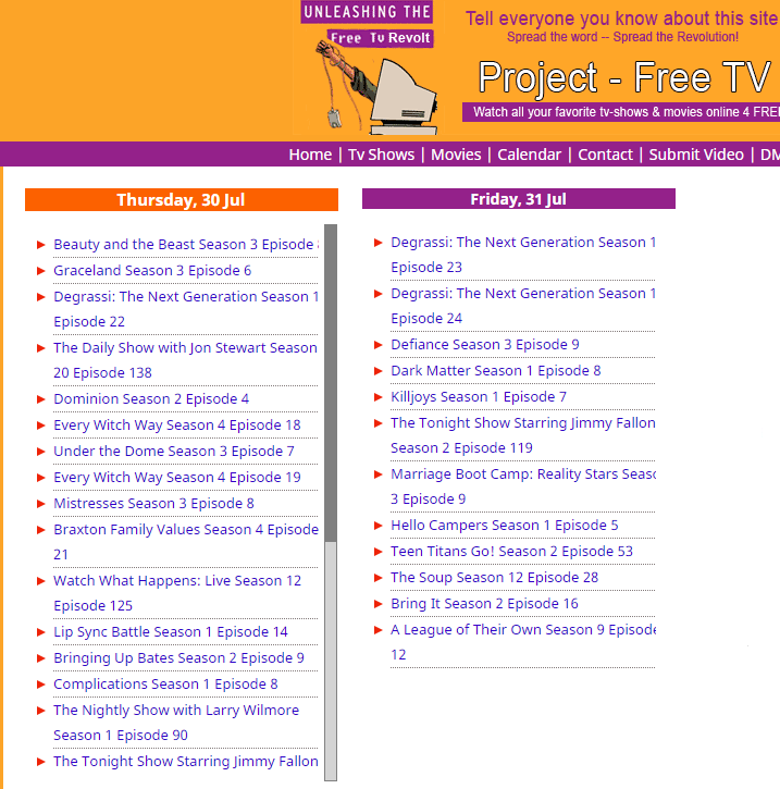 Watch Project Free Tv Online Free