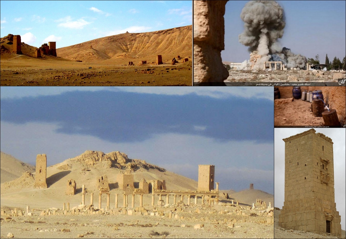 Palmyra Isis Blows Up Nearly 2000 Year Old Ancient Tower Tombs In Syria