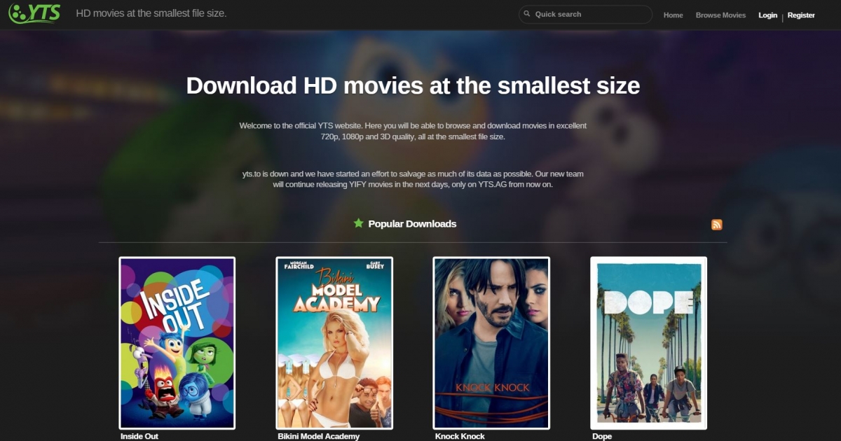 The Official Home of YIFY Movies Torrent Download - YTS