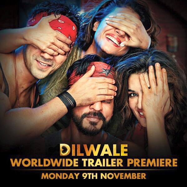 'Dilwale' first look: This 'half' poster of SRK, Kajol, Varun, Kriti is