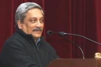 Union Minister for Defence Manohar Parrikar addresses NCC cadets at the DG NCC Republic Day Camp – 2015, in New Delhi on Jan. 21, 2015.