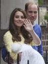 Kate Middleton and Prince William with royal baby princess