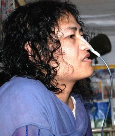 Irom Chanu Sharmila In Jawaharlal Nehru Medical College, Imphal, where she has been put into judicial custody. Irom Chanu Sharmila