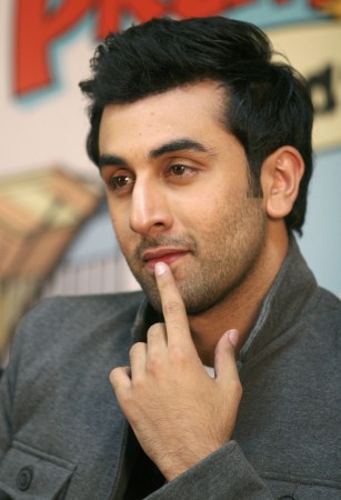 Bollywood actor Ranbir Kapoor attends a launch of his movie Ranbir Kapoor