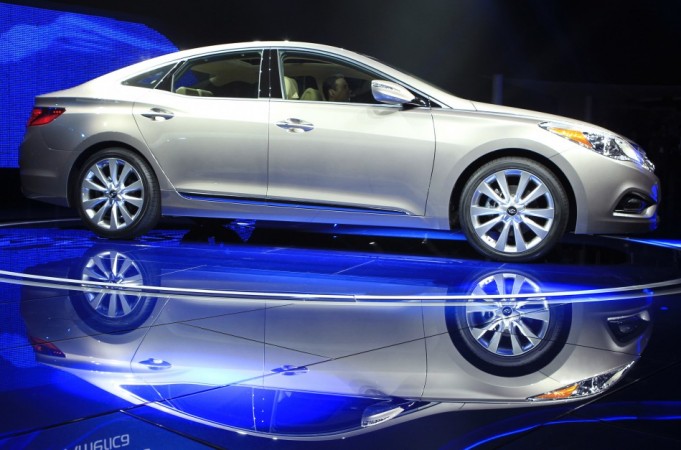 The Hyundai Azera is unveiled at the LA Auto Show in Los Angeles, California