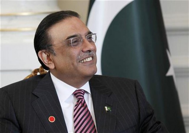 Pakistan's President Asif Ali Zardari is seen during a meeting with his Turkish counterpart Abdullah Gul in Istanbul