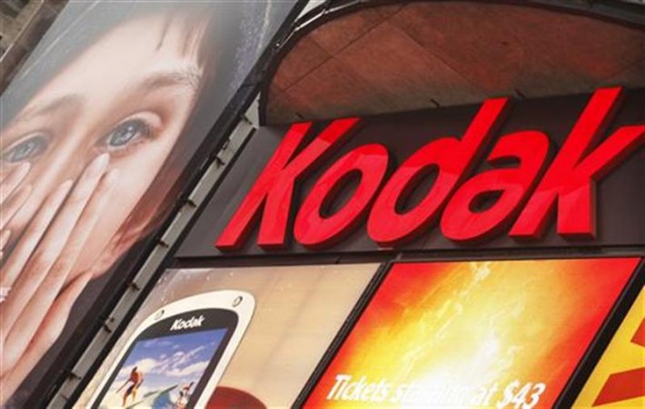 A Kodak screen is seen at Times Square in New York January 13, 2012. A Kodak screen is seen at Times Square in New York
