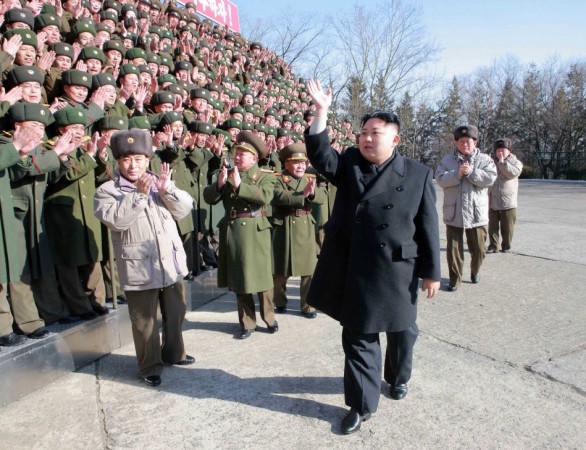 North Korean leader Kim Jong Un visits the Command of Large Combined Unit 324 of the Korean People's Army in an undisclosed location in this undated recent picture released by the North's KCNA in Pyongyang. Kim Jong Un