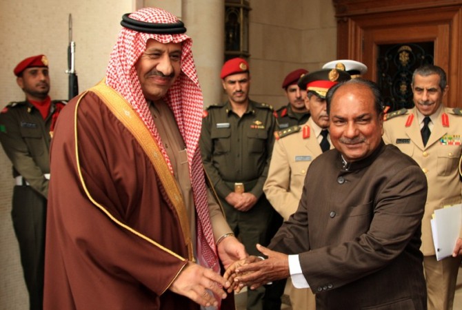 A. K. Antony, Khalid Bin Sultan