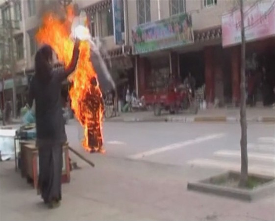 Tibetan protesters