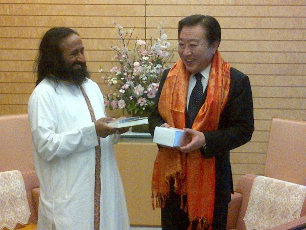 Sri Sri Ravi Shankar, Yoshihiko Noda