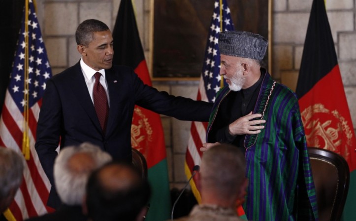 Barack Obama and Hamid Karzai