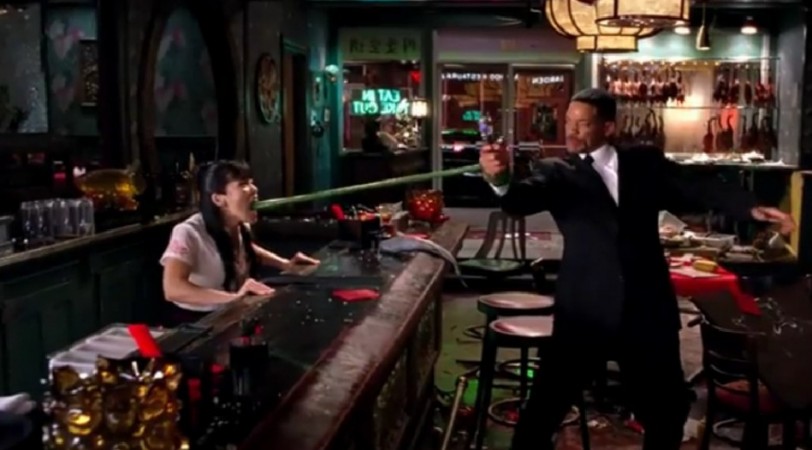 A scene from Men In Black 3