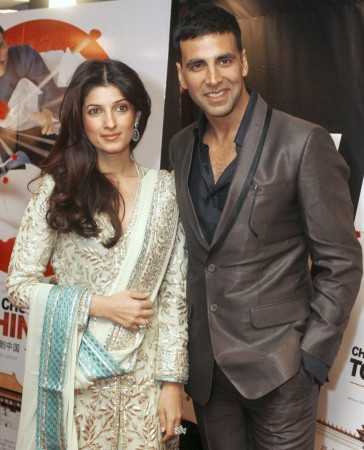 Actor Akshay Kumar and his wife Twinkle Khanna