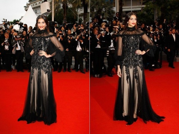 Actress Sonam Kapoor at Cannes red carpet 2012. Image Credit: Twitter/ Sonam kapoor Actress Sonam Kapoor at Cannes red carpet 2012. Image Credit: Twitter/ Sonam kapoor