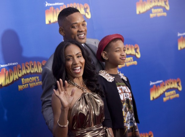 Cast member Jada Pinkett Smith, her daughter Willow Camille Reign Smith and husband actor Will Smith, arrive for the premiere of "Madagascar 3: Europe's Most Wanted" in New York