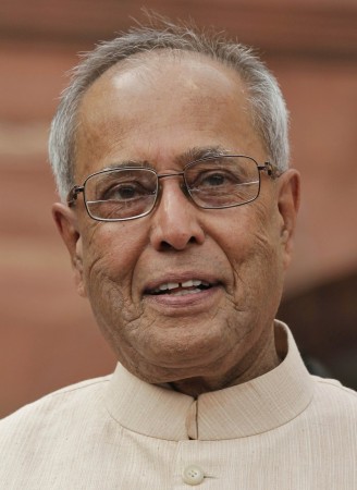 India's Finance Minister Mukherjee