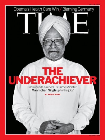 Time magazine cover photo of India's PM Manmohan Singh Time magazine cover photo of India's PM Manmohan Singh