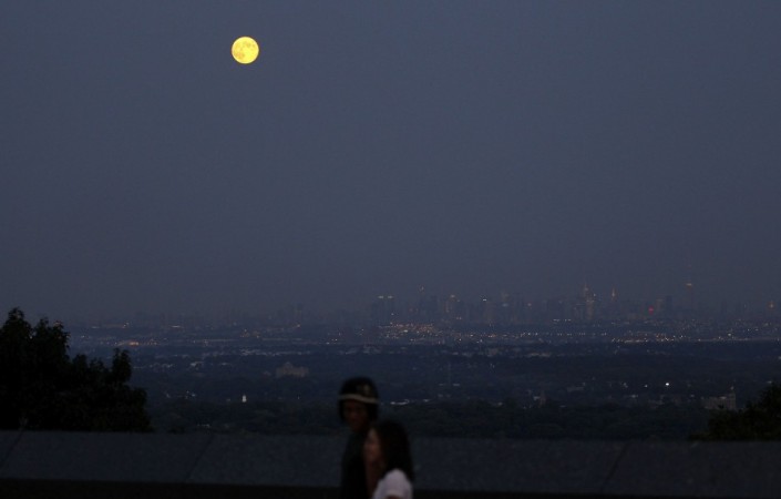 A full moon known as a Blue Moon