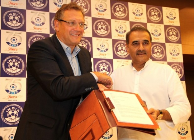 Jerome Valcke and Praful Patel