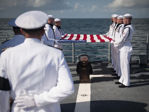 Neil Armstrong Laid to Rest in Atlantic Image Credit: NASA/Bill Ingalls Neil Armstrong Laid to Rest in Atlantic
