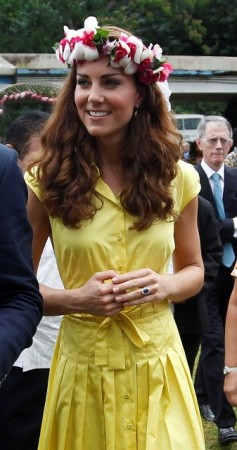 Kate Middleton’s Fashion Recap: Duchess Looks Like a Pacific Princess in Brights and Floral Garlands